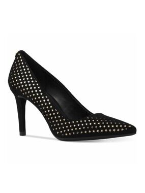 Michael Kors DOROTHY FLEX PUMP
LASERED black suede gold star heels Womens 8